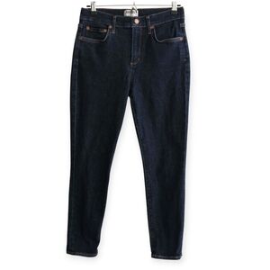 Agolde Sophie Crop Skinny Jeans Dark Wash Blue 29